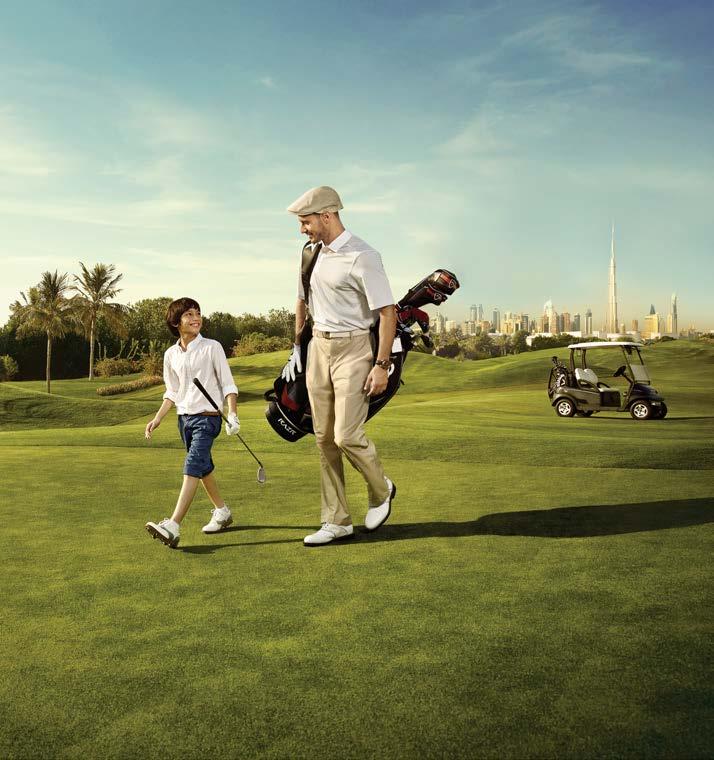 THE HEIGHT OF DUBAI LIVING رقي الحياة في دبي ينتظارك Every day is a breath of fresh air at Fairway Vistas, where stunning villas overlook the lush greenery of the sprawling golf course.