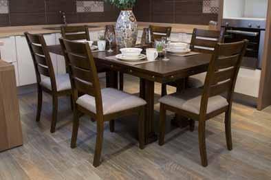 40x85x75cm Chair: 53x43x88cm 95 99 Arden +6 Dining Set Table: 50x90x77cm