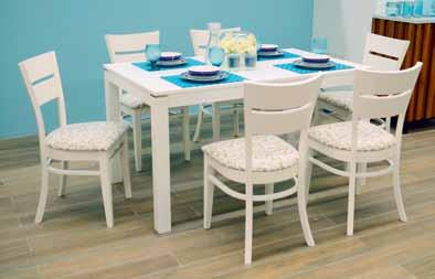 Dining Set Table: 00x00x75cm Chair: 56x50x00cm طاولة طعام تورز 6+ الطاولة:
