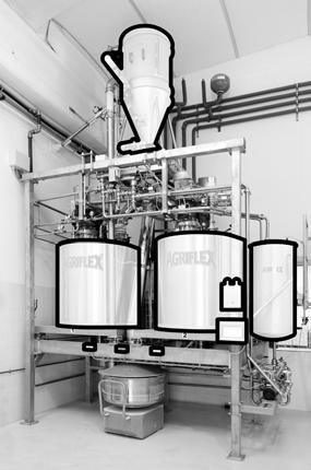 فلتر استاتيكي ذو خاصية التنظيف الذاتي static and self cleaning filter إناء التخمير fermenter الخزان tank لوحة إنذار alarm panel