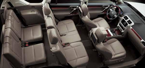UNPRECEDENTED LUXURY The GX is remarkably spacious and luxurious like a home away from home.
