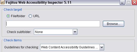 Web Accessibility Inspector تطبيق يمكن استخدامه على جهاز الحاسوب يقوم بفحص المجل دات أو الملفات أو المواقع اإللكتروني