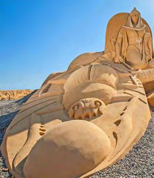 It is the first sand museum in Egypt and the Middle East, and Africa, where 42 artists from 17 different countries