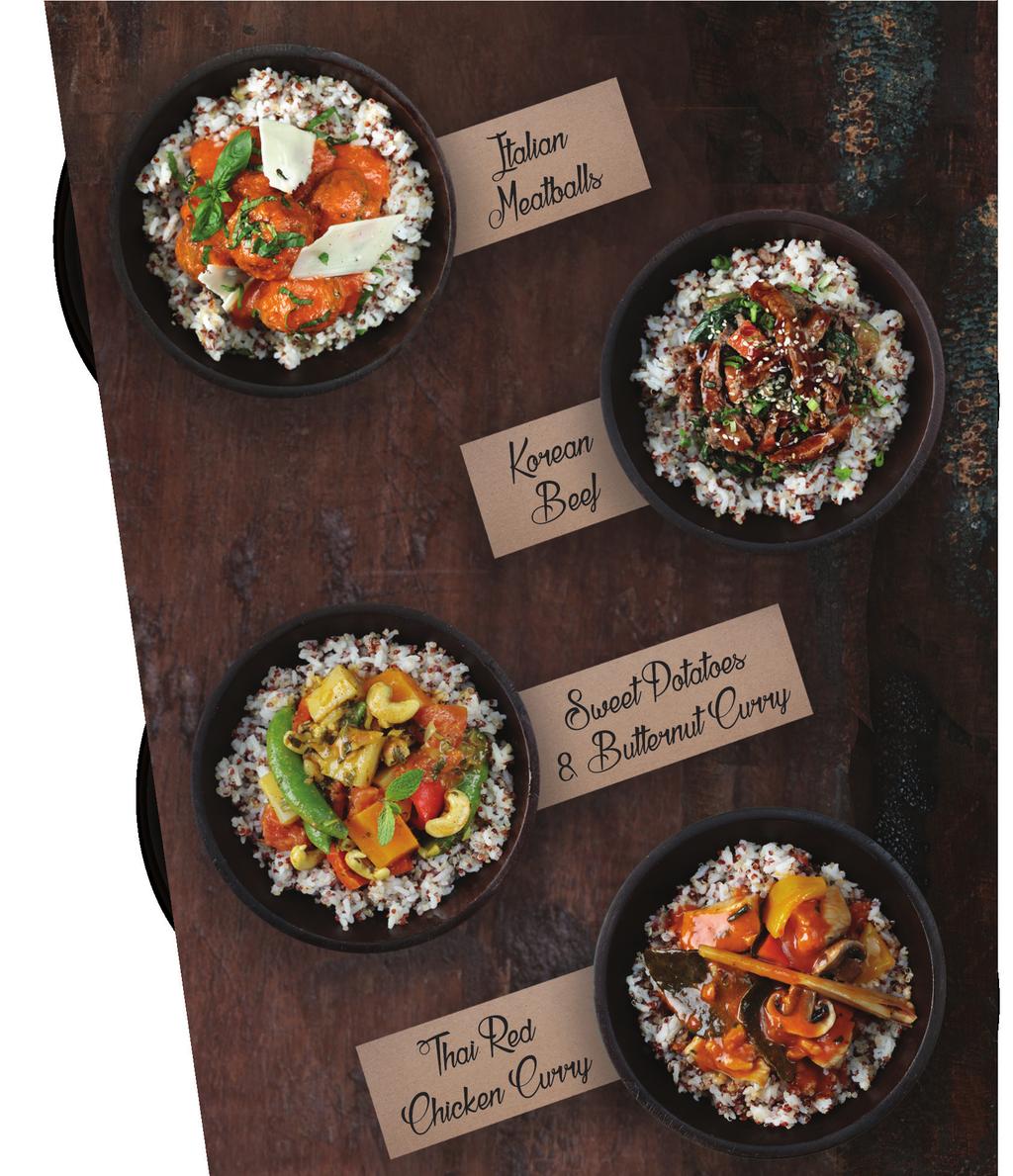 Hot Pots Soups Guilt free, healthy bowls of goodness. Made fresh, every day! Served in a mixture of organic quinoa & rice.