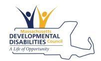 Funded through a grant from the Massachusetts Developmental Disabilities Council U.S.