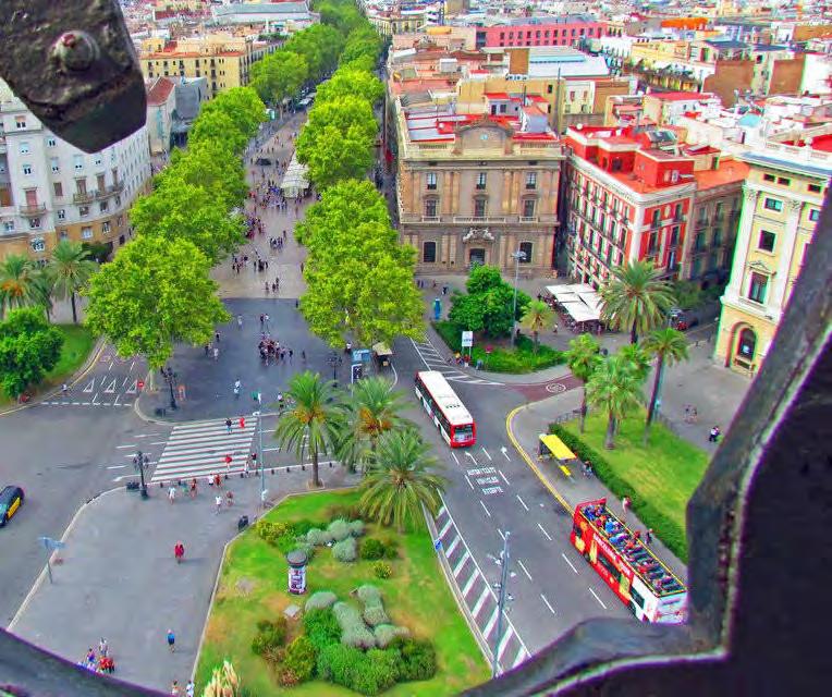 ساحة كاتالونيا أشهر ساحة يف برشلونة وتعترب قلب برشلونة النابض, يف أحد