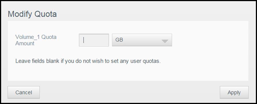 إدارةالمستخدمين والمجموعات Assigning User Quotas (تعيين حصص المستخدمين) من شاشة إعداد المستخدمين حدد أي من المستخدمين من يسار الشاشة. ١. في حقل الحصص النسبية انقر فوق Configure (تكوين). ٢.