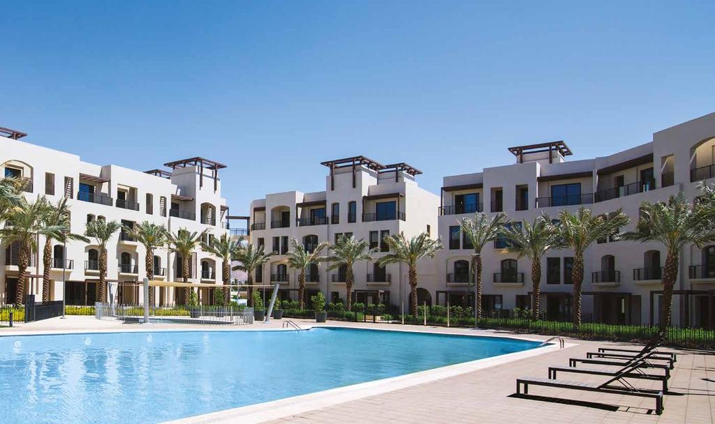 Saraya Aqaba offers a selection of townhouses starting from 150 square meters.