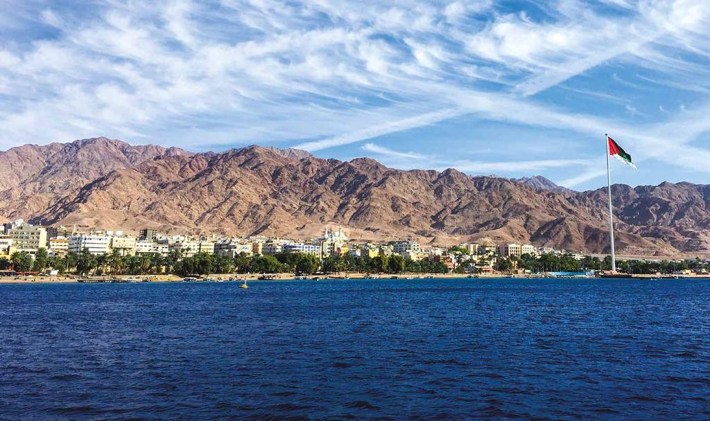 Warm Hospitality Nestled in Nature's Beauty Perched on the tip of the glistening shores of the Red Sea, Aqaba heads the Jordanian golden triangle and boasts a rich history, culture, a moderate