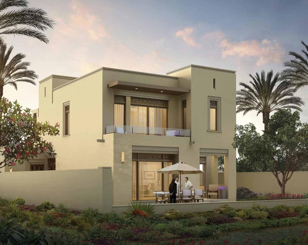 Inspired by contemporary Arabesque style, the 108 homes in Azalea complement the stunning backdrops of Arabian Ranches. Every villa is intricately designed and every detail is finished to perfection.