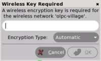 You will be prompted if the access point requires a key. ستكون اشارة لديك على ان جهاز نقطة الوصول يتطلب مفتاح.