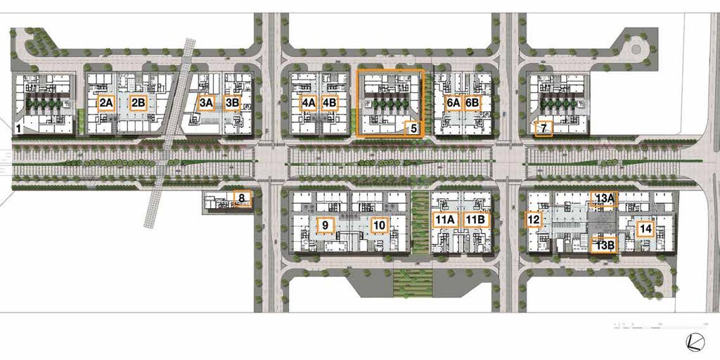 Al Safa Street to Jumeirah Site Plan to Dubai Mall Retail/f&B CITY WALK RESIDETIAL BUILDIG 5 - SITE PLA MASSAR AL IBTIKAR مخطط موقع - املبنى السكني 5 leisure & Entertainment يف سيتي ووك AL