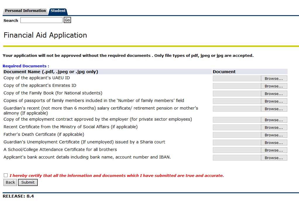 11 خطوات التقديم لنظام المساعدات Steps to apply for financial aid 10 Upload documents to the correct location.
