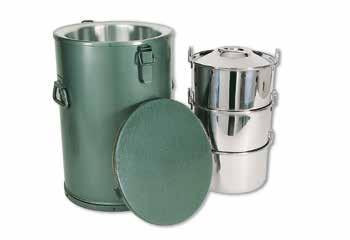 isothermal containers with 3 receptacles حل ة نروجية لنقل االطعمة مع 3 م ستوعبات ستنل س ستيل 8405-37 37 55 25