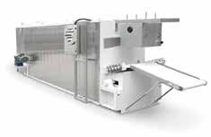 Furthermore; heat resistant out feed conveyor to receive and transfer the loaves from the tunnel oven to the cooling conveyors.