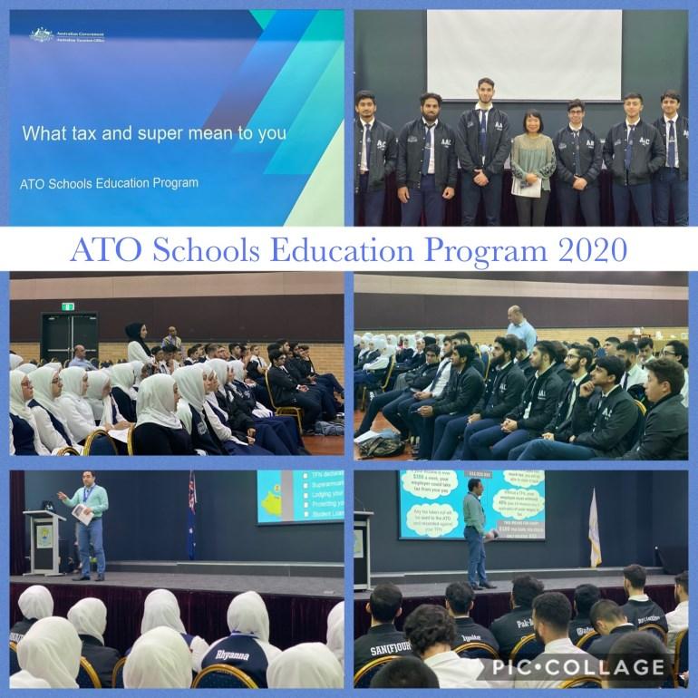 ATO Schools Education Programme The Australian Tax Office incursion was an event for Al Amanah Year Nine - Twelve students that was held on Thursday 20 February 2020.