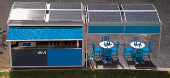 The unit is made from a cargo container 20 feet of length, and it can be made of 40 feet for other uses as per customer specifications The unit is fitted with solar cells to provide their need of