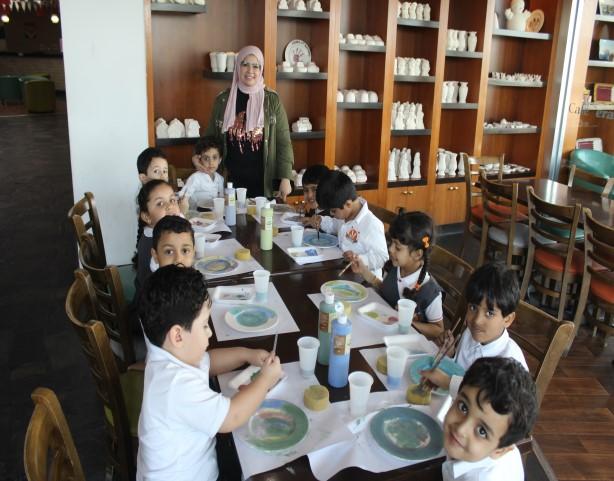 their own ceramic plates.