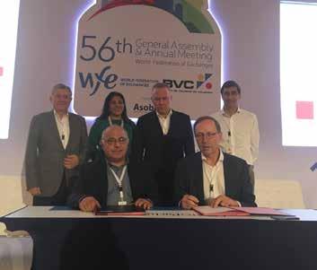 Nader Azar, the CEO of the ASE participated at the fifty-sixth annual meeting of the World Federation of Exchanges (WFE) which was held in Cartagena / Colombia during the period from November2-4,