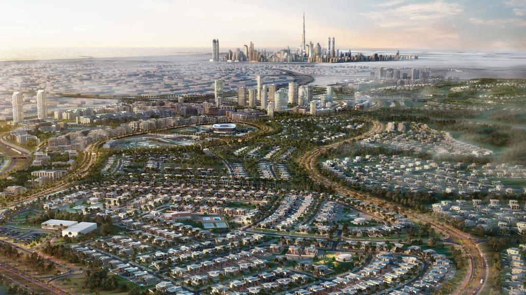 DUBAI HILLS ESTATE حيث الحياة االستثنائية More than just a place to live, Dubai Hills Estate is an 11 million square metre master-planned community, where unsurpassed luxury meets natural wonder.