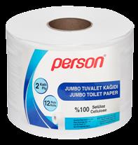 السليلوز Jumbo Tuvalet Kağıdı 4-5-6 Kg 2 Katlı - 12 Rulo - %100 Selüloz