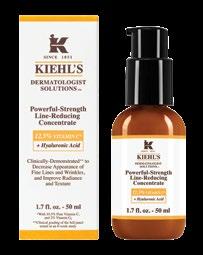 5% L-Ascorbic Acid and 2% Ascorbyl Glucoside plus Hyaluronic Acid, this patented, water-free concentrate is a Kiehl s customer favorite." "سيروم قوي غني بالفيتامين ج مع تركيبة تحتوي على %12.