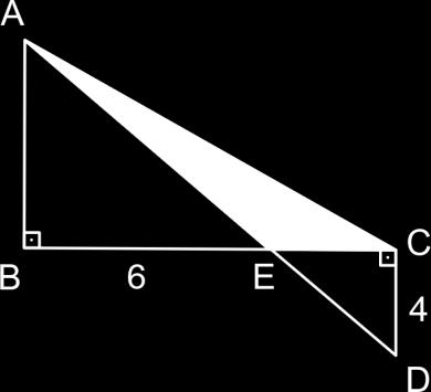 18. z 8 z z eşitliğini sağlayan z = x + iy karmaşık sayılarının geometrik yeri aşağıdakilerden hangisidir? ABC and ECD are right angled triangles. If BE =6 cm, CD =4 cm.