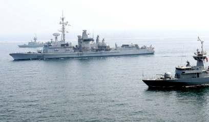 القوات البحرية اأميرية القطرية للتمرين البح ري الذي نفذته