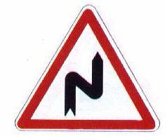الفتات الطرق- ROAD SIGNS SIGNALISTION ROUTIÈRE الالفتات التحذيرية - Danger 1-Warning Signs Panneaux de 1- منعطف