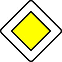 road without priority 3- طريق أفضلية Priority Road