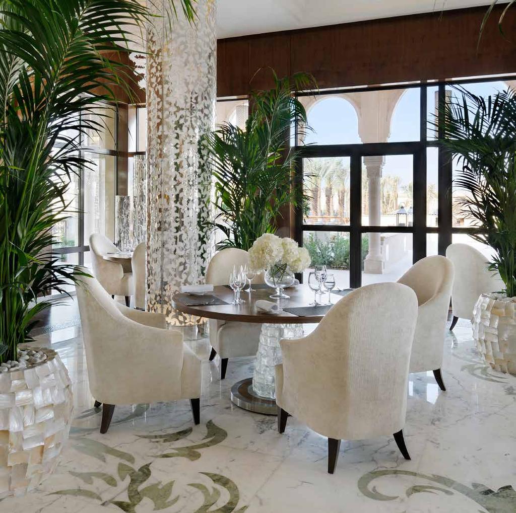 Expansive floor-to-ceiling windows create a decidedly elegant and inviting ambience in ZEST.