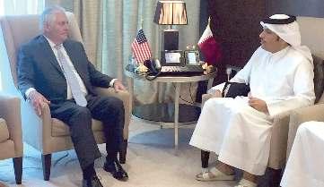 وتزامنت تصريحات تيلرسون مع إعان وزارة الخارجية اأميركية عن جولة خارجية لخمس دول يقوم بها الوزير يفتتحها بزيارة السعودية وقطر لحلحلة اأزمة الخليجية.