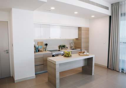 Premium counter tops and vanities are cosseted in spacious rooms bathed in natural light.