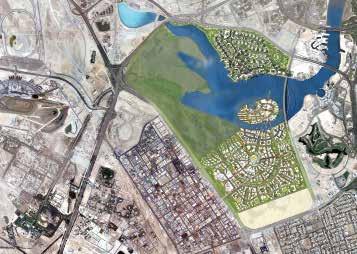 يشكل المخطط الرئيسي منطقة جذب عمالقة أكبر حجم ا من وسط مدينة دبي وسوف تكم ل تطورها