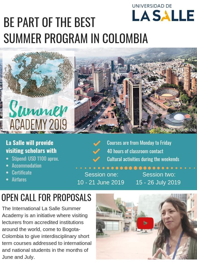 Contact Person: Organizing team - Summer Academy 2019 International Affairs Office President s