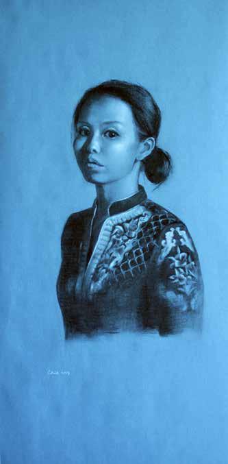 23 22 Chie Nakano تشيه ناكانو A contemporary realistic painter, Chie was born in Japan and later moved to Madrid to study academic drawing and painting under the tuition of Eduardo Peña Nuñez at the