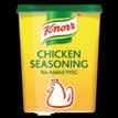 1kg المحتوى: ٥٥ لتر / العلبة Yield: 55 litres / pack كنور مسحوق توابل الدجاج بدون اضافات جلوتامات أحادية الصوديوم Knorr Chicken Seasoning Powder (No-Added-MSG) رقم المنتج: number: 21004376 ٢١٠٠٤٣٧٦