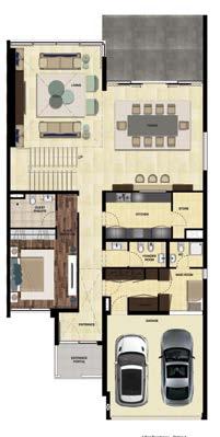فيا تاونهاوس أربع غرف نوم -أ- الوحدة الثانية 4 BEDROOM TOWNHOUSE - OPTION A - END UNIT 2 الطابق األرضي القياسات )م( )m) Ground Floor Dimensions GROUND FLOOR FIRST FLOOR Average Area Schedules المكان