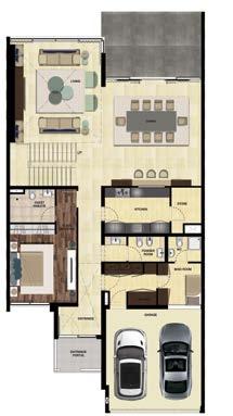 فيا تاونهاوس أربع غرف نوم -أ- الوحدة الوسطى 4 BEDROOM TOWNHOUSE - OPTION A- MIDDLE UNIT Ground Floor القياسات )م( )m) Dimensions الطابق األرضي Living 5.5 x 6.