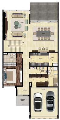 فيا تاونهاوس أربع غرف نوم -ب- الوحدة الوسطى GROUND FLOOR FIRST FLOOR 4 BEDROOM TOWN HOUSE - OPTION B- MIDDLE UNIT Ground Floor القياسات )م( )m) Dimensions الطابق األرضي Living 5.5 x 6.