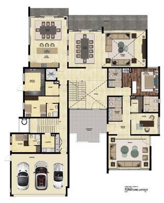 فيا خمس غرف نوم - أ 5 BEDROOM VILLA - OPTION A Ground Floor القياسات )م( )m) Dimensions الطابق األرضي Formal Living 6.6 x 5.