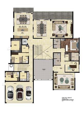 فيا خمس غرف نوم - ب 5 BEDROOM VILLA - OPTION B Ground Floor القياسات )م( )m) Dimensions الطابق األرضي Formal Living 6.4 x 5.