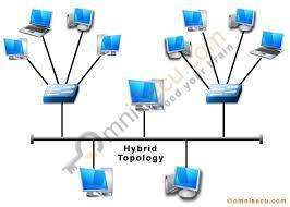 HYBRID TOPOLOGY طريقة التوصيل المختمط )اليجين( : )Star- Bus(
