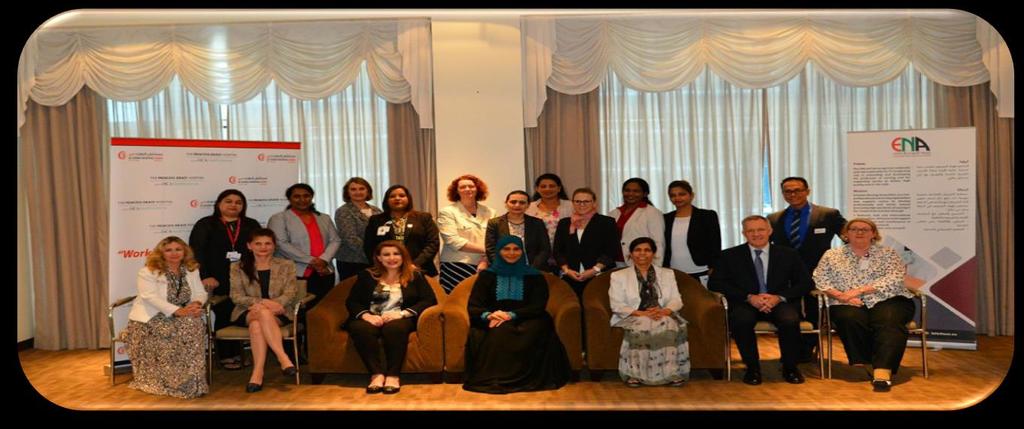 ملتقى قيادات التمريض اإلماراتية Emirates Nursing Leadership Forum 12-8-2017 Organized by ENA at Al Zahra Hospital, Dubai Results and attendance Establish a legally recognized "think tank" of key