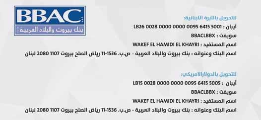 - ال شيخ شفيق بركة. - ال شيخ أاحمد عزالدين الرفاعي. يت أالف مجل س الأمناء في»وقف الحميدي الخيري«من ال سادة: - ال شيخ وليد محمد علو ش رئي سا. - المحامي الحاج محمد فوؤاد بركة نائبا للرئي س.