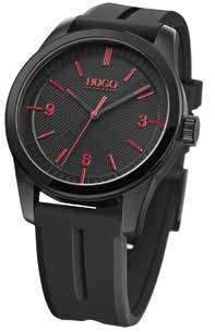 HUGO CREATE timepiece encompasses the brand DNA in a simple yet effective manner.
