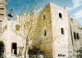 .2 الشكل )2-7( يوضح الترميم الطارئ تجربة حلب إحياء المدينة القديمة )المصدر: أبو هنطش نهى نحو سياسة إعادة تأهيل