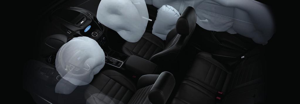 La sécurité en chiffres Les sept airbags du KUGA (y compris les airbags latéraux) offrent une protection à 360 pour les passagers à l avant et à l arrière.