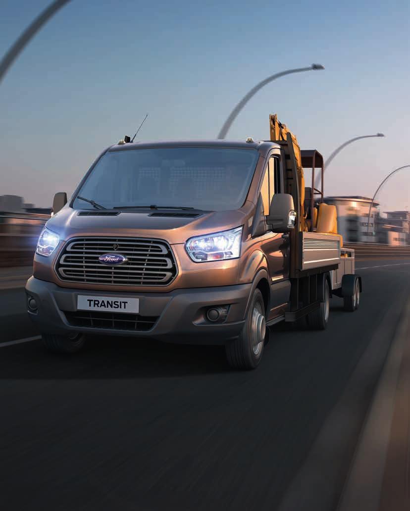 With a payload capacity of up to 2 531kg, the TRANSIT SINGLE CHASSIS CAB makes a tough job look effortless.