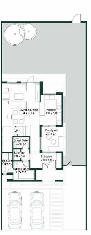 المخططات الطابقي ة Floor Plans Semi Detached Villa Keyplan Residence Specifications Ground Floor Area: 1104.4 Sqft First Floor Area: 898.